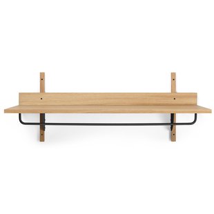 Ferm Living Sector Rack Wandkapstok Oak/Black Brass