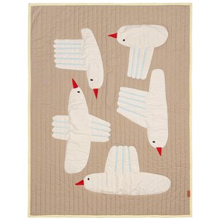 Ferm Living Bird Quilted Plaid 80x110