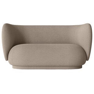 Ferm Living Rico Boucle 2-zits Bank Sand