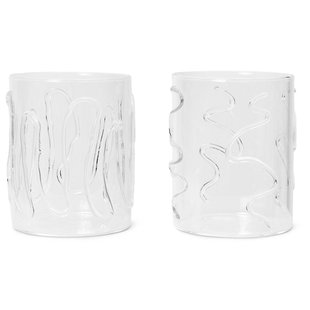 Ferm Living Doodle Glas Tall Set Van 2