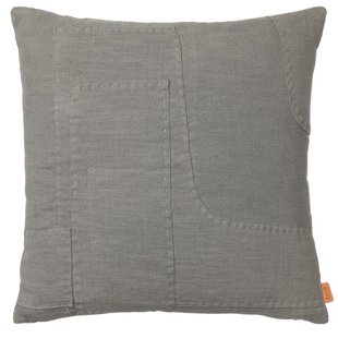 Ferm Living Darn Kussen 50x50 Blauwgrijs