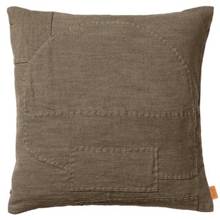 Ferm Living Darn Kussen 50x50 Donker Taupe