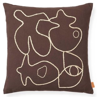 Ferm Living Figure Kussen 50x50 Coffee/sand