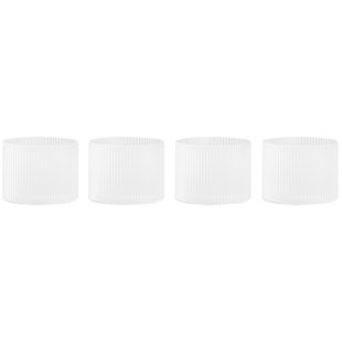 Ferm Living Ripple Low Glazen Set Van 4 Frosted