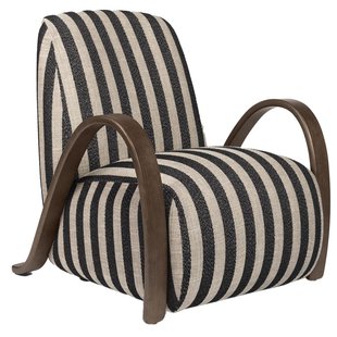 Ferm Living Buur Fauteuil Louisiana Sand Black Ferm Living Buur Fauteuil Louisiana Sand Black
