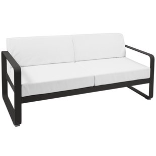 Fermob Bellevie 2-zits Loungebank Kussen Wit Liquorice