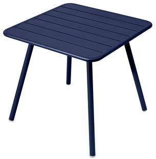 Fermob Luxembourg Tuintafel Vierpoot 80x80 Deep Blue