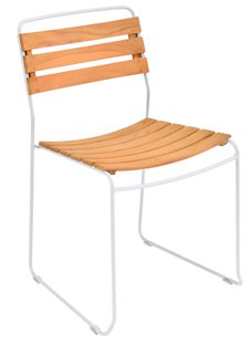 Fermob Surprising Teak Tuinstoel Cotton White Fermob Surprising Teak Tuinstoel Cotton White