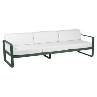 Fermob Bellevie 3 Zits Loungebank Kussen Wit Cedar Green