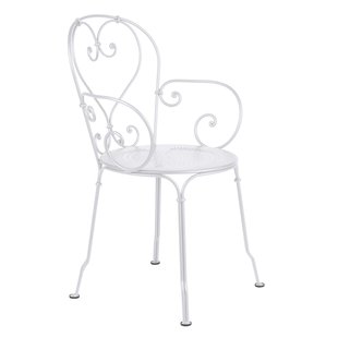 Fermob 1900 Tuinstoel Met Armleuning Cotton White