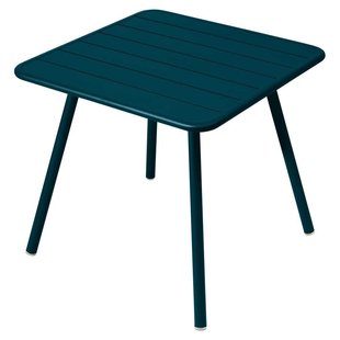Fermob Luxembourg Tuintafel Vierpoot 80x80 Acapulco Blue