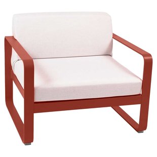 Fermob Bellevie Fauteuil Kussen Wit Red Ochre