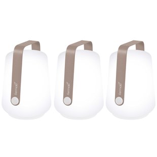 Fermob Balad Tafellamp Mini Set Van 3 LED Oplaadbaar Nutmeg