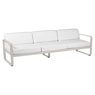 Fermob Bellevie 3 Zits Loungebank Kussen Wit Clay Grey