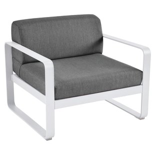 Fermob Bellevie Fauteuil Kussen Antraciet Cotton White