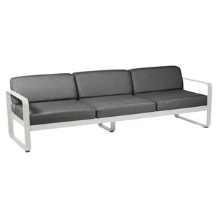 Fermob Bellevie 3-zit Loungebank Kussen Antraciet Clay Grey Fermob Bellevie 3-zit Loungebank Kussen Antraciet Clay Grey