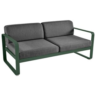 Fermob Bellevie 2-zits Loungebank Kussen Antraciet Cedar Green Fermob Bellevie 2-zits Loungebank Kussen Antraciet Cedar Green