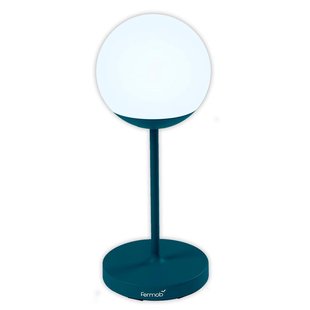 Fermob MOOON! Tafellamp H63 LED Oplaadbaar Acapulco Blue
