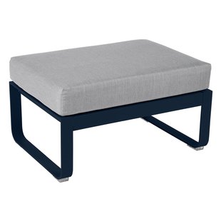 Fermob Bellevie Hocker Kussen Flannelgrijs Deep Blue Fermob Bellevie Hocker Kussen Flannelgrijs Deep Blue