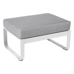 Fermob Bellevie Hocker Kussen Flannelgrijs Cotton White Fermob Bellevie Hocker Kussen Flannelgrijs Cotton White