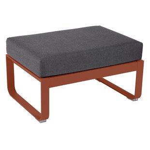 Fermob Bellevie Hocker Kussen Antraciet Red Ochre