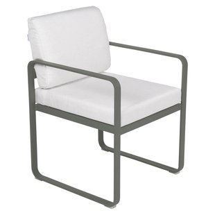 Fermob Bellevie Dining Armchair Tuinstoel Kussen Wit Rosemary