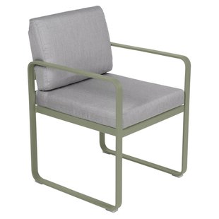 Fermob Bellevie Dining Armchair Tuinstoel Kussen Flannelgrijs Cactus