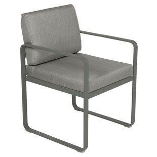 Fermob Bellevie Dining Armchair Tuinstoel Kussen Grey Taupe Rosemary