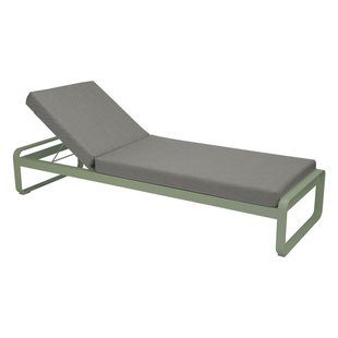 Fermob Bellevie Ligbed Kussen Grey Taupe Willow Green