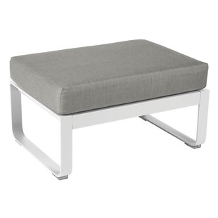 Fermob Bellevie Hocker Kussen Grey Taupe Cotton White