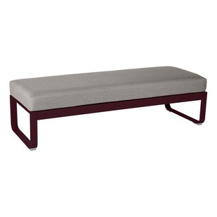 Fermob Bellevie Eetbank Kussen Grey Taupe 148 Black Cherry
