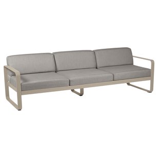 Fermob Bellevie 3-zits Loungebank Kussen Grey Taupe Nutmeg Fermob Bellevie 3-zits Loungebank Kussen Grey Taupe Nutmeg