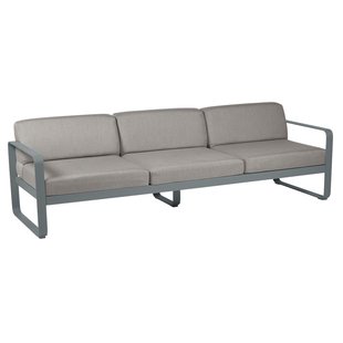 Fermob Bellevie 3-zits Loungebank Kussen Grey Taupe Storm Grey