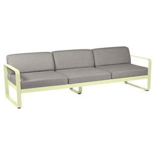 Fermob Bellevie 3-zits Loungebank Kussen Grey Taupe Frosted Lemon