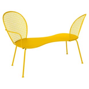 Fermob Lorette Conversation Bench Tuinbank Honey Fermob Lorette Conversation Bench Tuinbank Honey