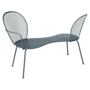 Fermob Lorette Conversation Bench Tuinbank Storm Grey Fermob Lorette Conversation Bench Tuinbank Storm Grey