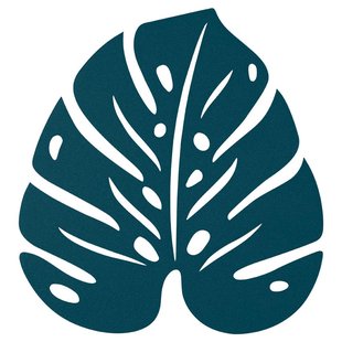 Fermob Monstera Onderzetter 24x22 Acapulco Blue