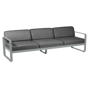 Fermob Bellevie 3-zits Loungebank Kussen Antraciet Lapilli Grey
