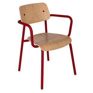 Fermob Studie Eetkamerstoel Met Arm Eiken Indoor Chili
