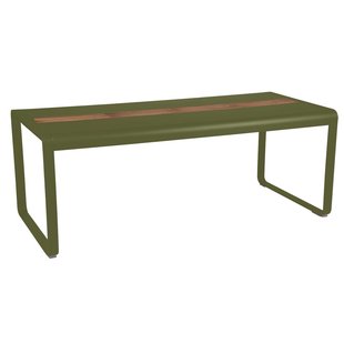 Fermob Bellevie Tuintafel 196x90 Met Opbergruimte Pesto
