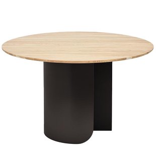 F&Eacute;ST Plateau Eettafel 120 Zwart Eiken Blad