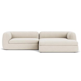 F&Eacute;ST Bowie Bank Met Divan Rechts Soil 01 Natural