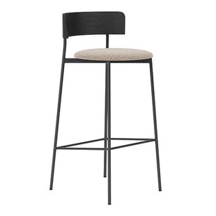 F&Eacute;ST Friday Barkruk 75 Zwart Alpine 01 Natural