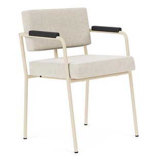 F&Eacute;ST Monday Stoel Met Armleuning Sand/zwart Soil 01 Natural