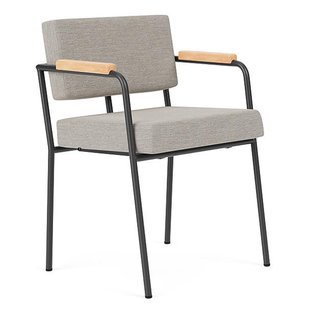 FÉST Monday Stoel Met Armleuning Zwart/naturel Sydney 22 Beige FÉST Monday Stoel Met Armleuning Zwart/naturel Sydney 22 Beige