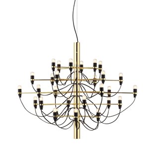 Flos 2097/30 By Gino Sarfatti Kroonluchter&Oslash;88 Transparant Messing