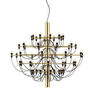 Flos 2097/50 By Gino Sarfatti Kroonluchter&Oslash;100 Transparant Messing