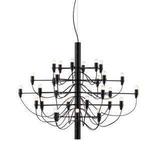 Flos 2097/30 By Gino Sarfatti Kroonluchter&Oslash;88 Transparant Zwart