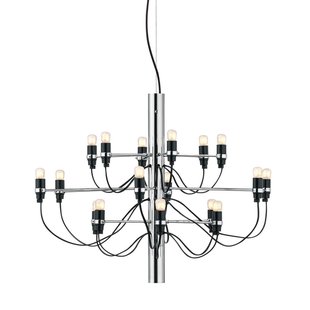 Flos 2097/18 By Gino Sarfatti Kroonluchter&Oslash;69 Transparant Chroom