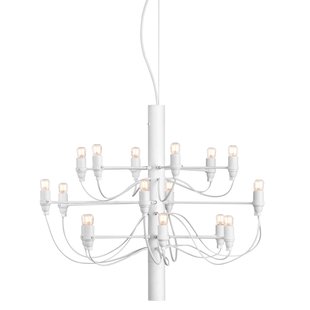 Flos 2097/18 By Gino Sarfatti Kroonluchter Transparant Wit